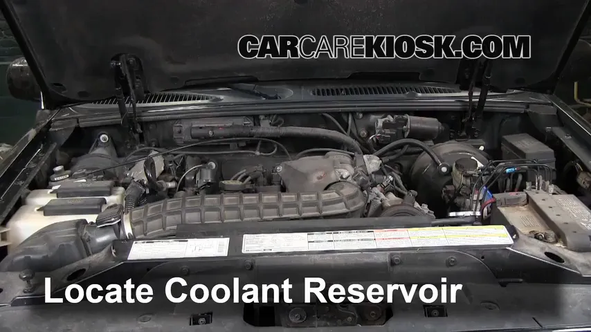 2000 Ford Explorer XLS 4.0L V6 Refrigerante (anticongelante) Agregar refrigerante